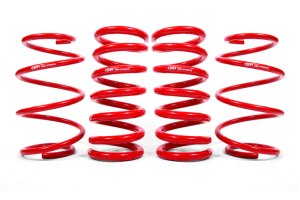 Ford Mustang Lowering Springs - BMR Suspension - Set Of 4, Drag Version - Red - `15-`23
